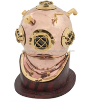 Casque de plongée sous-marine CH Nautical Maritime, style vintage, en aluminium poli rose, fait main, logo personnalisé, Diwali, Fête des Mères