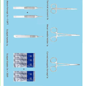 Kit de sutura de entrenamiento médico con almohadilla realista para heridas - Product Image 4