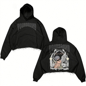 Sweat-shirt à capuche de sport deux pièces pour homme en coton de haute qualité Ensemble Streetwear brodé avec logo personnalisé pour l'entraînement d'hiver Décontracté - Product Image 4