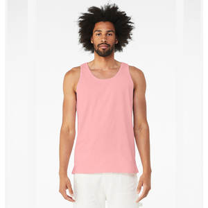 เสื้อกล้ามยูนิเซ็กซ์สีกรมท่า ผ้าฝ้าย 100% ระบายอากาศได้ดี แห้งเร็ว เหมาะสำหรับออกกำลังกาย เนื้อผ้านุ่มเบาสบาย ตกแต่งด้วยลายปัก - Product Image 3