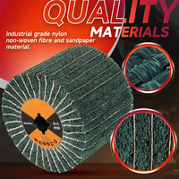 Grain 180 #   Roue à lamelles non tissée pour le ponçage et le polissage des surfaces en acier inoxydable