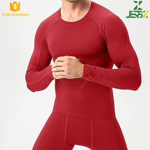 Diseña Tu Propia Marca, Camiseta Deportiva de Compresión con Cuello Alto para Hombre, Transpirable, de Secado Rápido, para Gimnasio y Fitness, Impresión OEM - Product Image 3