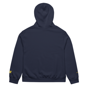 Felpa con cappuccio oversize da uomo T6X con Logo giallo ricamato - Product Image 4