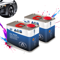 Cat Semprot Transparan ACB Campuran Cat Akrilik Otomotif Profesional Cat Mobil Pintu Baja Cat Otomotif Pengencer untuk Mobil