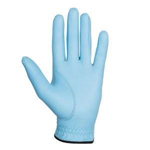 Blue Cabretta <b>Golf</b> Glove Needlepoint Logo Women's Leather Left Hand <b>Golf</b> Glove Size <b>Small</b> Medium Large IVA-C-G-N-155 - Product Image 3