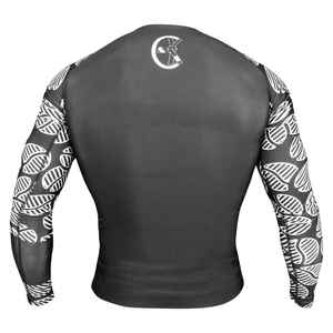 Haute qualité UPF hommes à manches longues Sublimation Compression MMA Rash Guard usine directe à prix compétitif - Product Image 4
