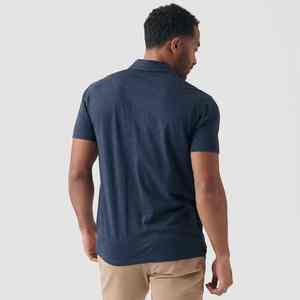 T-shirt Polo en Coton pour Hommes, Col Classique, Coton Lourd, Style Streetwear, T-shirts Personnalisés pour Hommes, Été 2026, Vente en Gros - Product Image 4