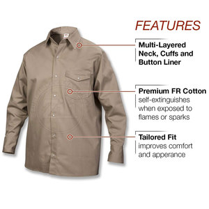 Meilleures ventes Chemises respirantes pour hommes en stock Chemises de soudage FR à bas prix pour hommes en vente - Product Image 2