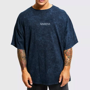 เสื้อยืด BD Tees รุ่น Unisex Acid Washed ผ้าเจอร์ซีย์เนื้อหนา 260gsm ใยไผ่  ไซส์ใหญ่ สไตล์วินเทจ  รับสกรีนโลโก้ - Product Image 1