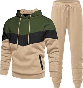 Ensemble de survêtement sportif unisexe en polaire respirant avec capuche pour l'hiver, personnalisable en couleur et logo - Product Image 2