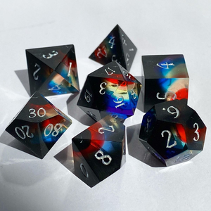 Juego de Dados de Resina de Primera Calidad AZ ENTERPRISES, Duraderos y con Bordes Afilados |   Dados poliédricos hechos a mano para adultos para juegos de rol de mesa - Product Image 5