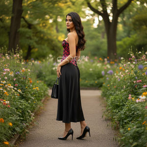 Corsé de satén rosa con estampado de Playboy para mujer, corsé de entrenamiento de cintura con varillas de acero y cierre frontal con broches. - Product Image 6