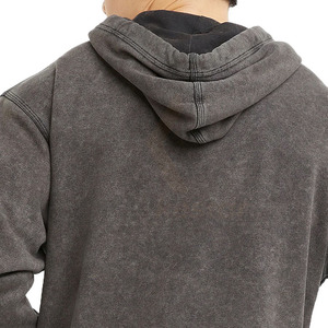 Sudadera con Capucha de Estilo Urbano de Marca Propia, Extra Grande, Desgastada, Lavada al Ácido, de Algodón Orgánico para Hombre, Decolorada por el Sol - Product Image 5