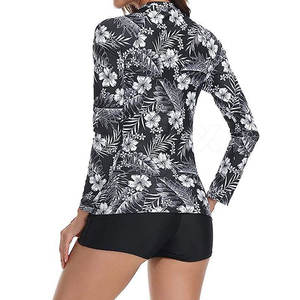 Haut de maillot de bain anti-UV pour femme, respirant, écologique, séchage rapide, manches longues, pour les sports nautiques actifs - Product Image 4