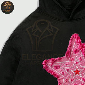 <b>Men's</b> Long Sleeve Casual <b>Hoodie</b> With Pentagram Applique, Suitable For Fall And Winter Breathable Lightweight <b>Men</b> Hoodies - Product Image 5