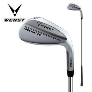Wedge de golf en acier inoxydable 304 pour gaucher avec face de frappe CNC, manche en graphite et en acier, loft personnalisable - Product Image 1