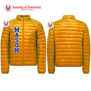 Chaqueta Acolchada Masónica para Maestro Masón, Chaqueta Acolchada Hecha a Medida |   Chaqueta Acolchada con Logotipo Bordado Personalizado de la Francmasonería para Hombre - Product Image 1