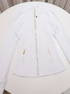 Women Yoga <b>Jacket</b> Stretchable Slim Fit <b>Workout</b> Top Athletic Wear for Gym Running Fitness Training - Product Image 3
