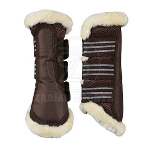 Ensemble complet de bottes de voyage pour chevaux avec sangles de sécurité pour les pattes avant et arrière Bottes de voyage pour chevaux hautes avec attaches solides - Product Image 5