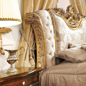 Ensemble de chambre à coucher King en teck massif de style moderne du milieu du siècle, personnalisé et luxueux, avec tables de chevet, banc et coiffeuse, meubles de maison - Product Image 2