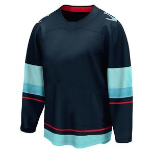 Sudadera con capucha de hockey bordada personalizada talla grande 5XL último diseño camiseta de hockey sobre hielo de entrenamiento equipo impresión sublimación uniforme camisa - Product Image 4