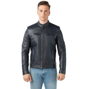 2024 Customized Men's High-Design <b>Winter</b> <b>Leather</b> <b>Jacket</b> Canvas Eco-Friendly Windproof Quick Dry Breathable Outdoor Wear Factory - Product Image 2