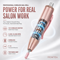 Máquina pulidora de uñas inalámbrica de 22000 RPM para manicura rusa, eliminación de gel y callosidades en los pies, 5 colores