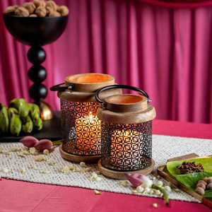 Elegante soporte de luz de té de metal para decoración del hogar Portavelas elegante y funcional para iluminación ambiental y ambiente acogedor - Product Image 4