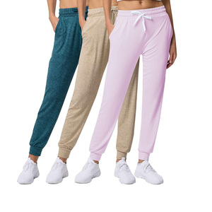 Pantalon de jogging ample personnalisé avec logo, taille haute, en molleton pour femme, respirant, style hip-hop avec décoration en dentelle pour l'hiver - Product Image 6