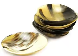 High Quality Handcrafted High Polished Horn <b>Bowl</b> Kitchenware for Serving <b>Soup</b> Noodle Elegant Horn <b>Bowl</b> by crescent crafts - Product Image 2
