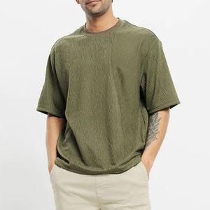 Camiseta de Verano para Hombre, de Algodón de Alta Calidad, Corte Regular, Personalizada, Lisa, con Impresión Digital, Transpirable, de Secado Rápido, Estilo Hip Hop - Product Image 1