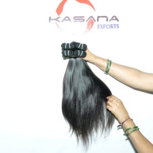 Machine Double Trame Non Transformé Fabrique Faisceau Temple Indien Couleur Naturelle Femmes Noires Vague Profonde Extensions de Cheveux Humains - Product Image 1