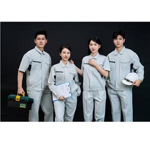 Ensemble de vêtements de travail de sécurité respirant et confortable pour hommes, gris marine, manches longues, haute visibilité, Vietnam OEM FMF, durable - Product Image 3