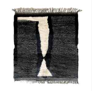 Tapis en laine pure au design moderne noué à la main, tapis en laine marocaine par ART INDIA TEX - Product Image 4