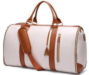 Bolsa de fin de semana para mujer, bolsa de lona de viaje con manga de carrito para artículo personal, bolsa de gimnasio de viaje con zapatos - Product Image 1