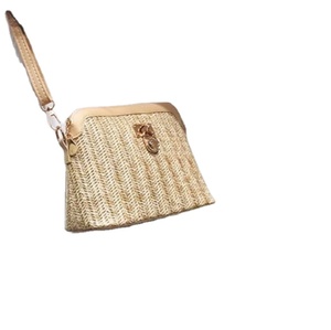 Bolsa de Playa Tejida a Mano de Primera Calidad, Elegantes Bolsos de Paja Personalizados, Bolsos de Hombro de Paja para Mujer, Productos al por Mayor - Product Image 1