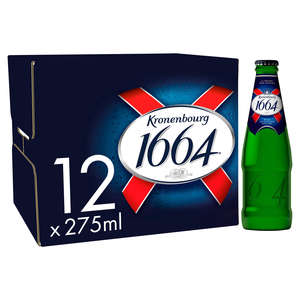เบียร์ Kronenbourg 1664 Blanc Draft Lager 250 มล. พรีเมียมจากฝรั่งเศส บรรจุขวด ขาย - Product Image 1