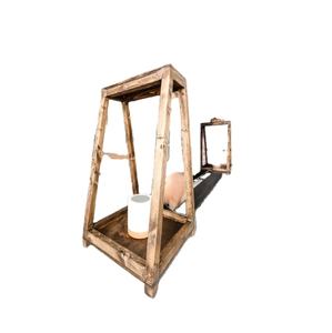 Nuevo diseño cuadrado de madera y acero inoxidable Vela decorativa linterna para la decoración del hogar boda recién llegado - Product Image 1