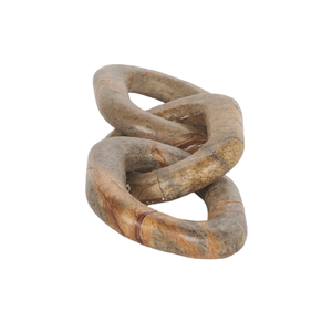 L'Inde fournit des articles de décoration intérieure écologiques personnalisés Chaîne en bois unique à trois maillons de chaîne en marbre - Product Image 1