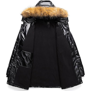 Fashion Forward Modern Women's Regular Puffer <b>Jacket</b> Solid Winter Breathable Quick Dry Woven Fabric Windproof Insulated - Product Image 5