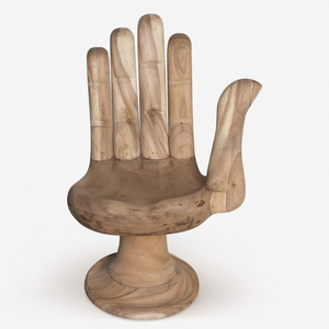 Nuestra descarada Silla de acento de Palma en forma de mano le da a su estética en casa una presentación en madera de teca natural 2907162 - Product Image 4