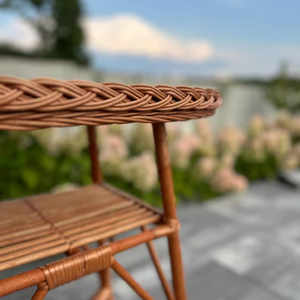 Handmade Wicker Oval <b>Table</b> Natural Boho Style fully assembled - Product Image 3