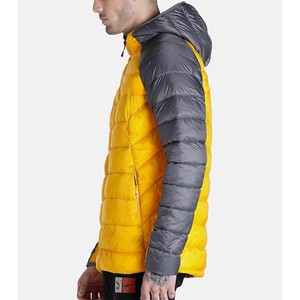 Chaquetas de invierno con capucha multicolor personalizadas de último diseño para hombre, chaqueta Softshell acolchada con burbujas amarillas, chaqueta acolchada - Product Image 2
