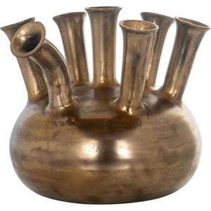Modern Design Gold Plated Brass Flower <b>Vase</b> Pot <b>Unique</b> Table Decorative Item Direct Supply from Indian Manufacturer & Supplier - Product Image 2