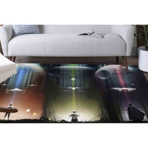 Tapis Star Wars : Tapis spatial moderne antidérapant, tapis imprimé, tapis fin non tissé - Product Image 3