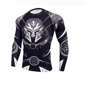 2025 nueva llegada traje de compresión para correr hecho a medida para hombres ropa de Fitness entrenamiento de gimnasia conjunto de compresión para correr - Product Image 5