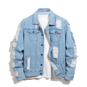 Hot Selling High Quality Breathable Windproof Unisex Denim <b>Jacket</b> <b>Mandarin</b> <b>Collar</b> Hooded Winter Street Fashion OEM Service - Product Image 1