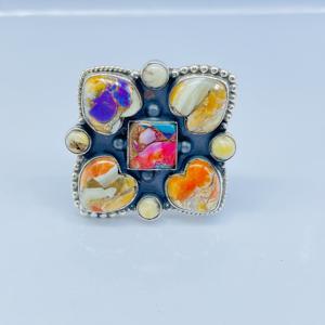 Belle bague coeur 925 bague en argent Sterling bague à la main belle bague Boho bague Designer bague bague de mariage bague Vintage cadeau - Product Image 1