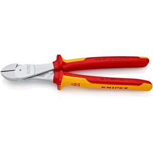 Alicates de Corte Lateral de Alta Resistencia de 250 mm con VDE Form 0 y Mangos Multicomponentes - Alicates KNIPEX - Product Image 1