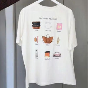 Camiseta Gráfica de Estilo Minimalista, Corte Holgado, Algodón Suave, Estilo Urbano, Estampado Moderno, Uso Diario, Prenda Esencial de Moda - Product Image 3